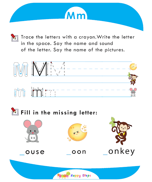 Activity Worksheet -2  Letter M