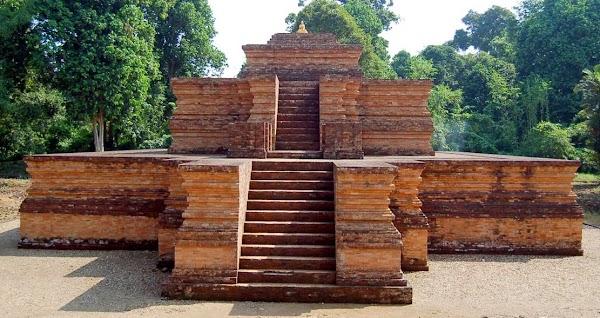 Down the Muarojambi Temple Down the Muarojambi Temple