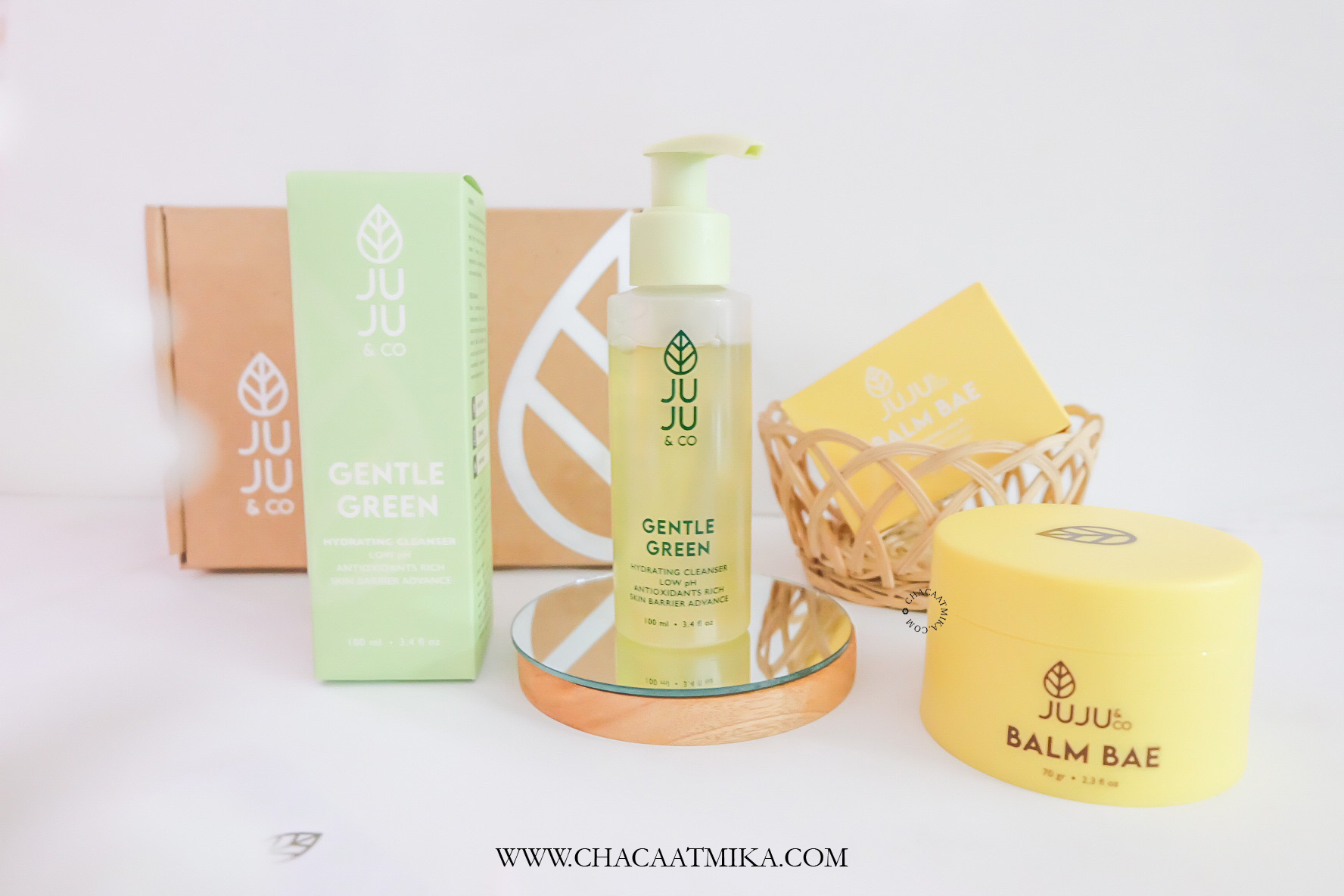 [Review] JUJU & CO Balm Bae Cleansing Balm dan Gentle Green Hydrating Cleanser Face Wash