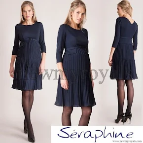 Princess Sofia wore SERAPHINE Sophia Pleated Dress