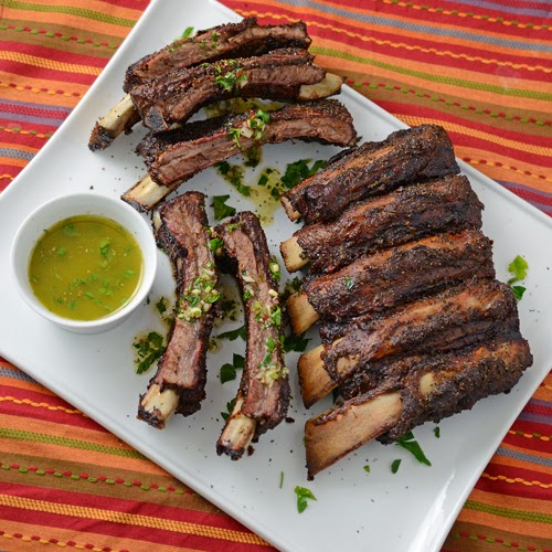 Grilled Short Ribs & Cherry Tomatoes with Chimichurri Recipe EatingWell