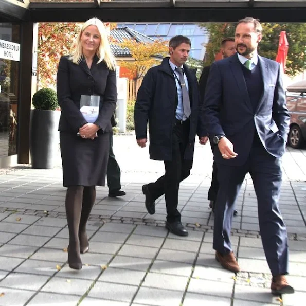 Crown Prince Haakon of Norway and Crown Princess Mette-Marit of Norway attends the ENERGETICS conference on "Multicultural Value Creation" in Drammen