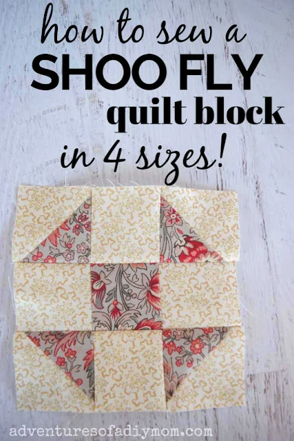 image of shoo fly quilt block