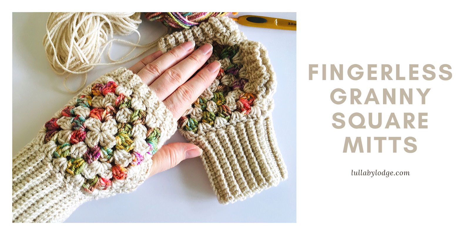 Leaf Crochet Fingerless Gloves Pattern