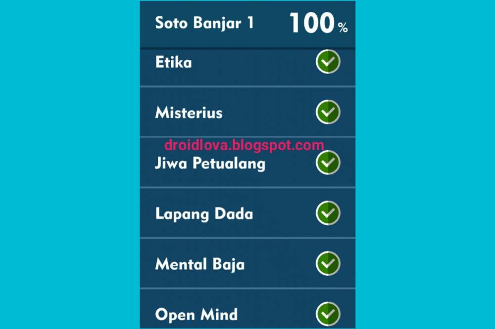 Kunci Jawaban TTS Cak Lontong Level Soto Banjar 1 DroidLova