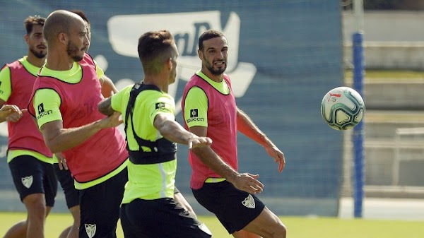 Málaga, entrenamiento con la novedad de Mikel