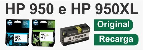 Cartucho HP 950 para impressora Officejet Pro