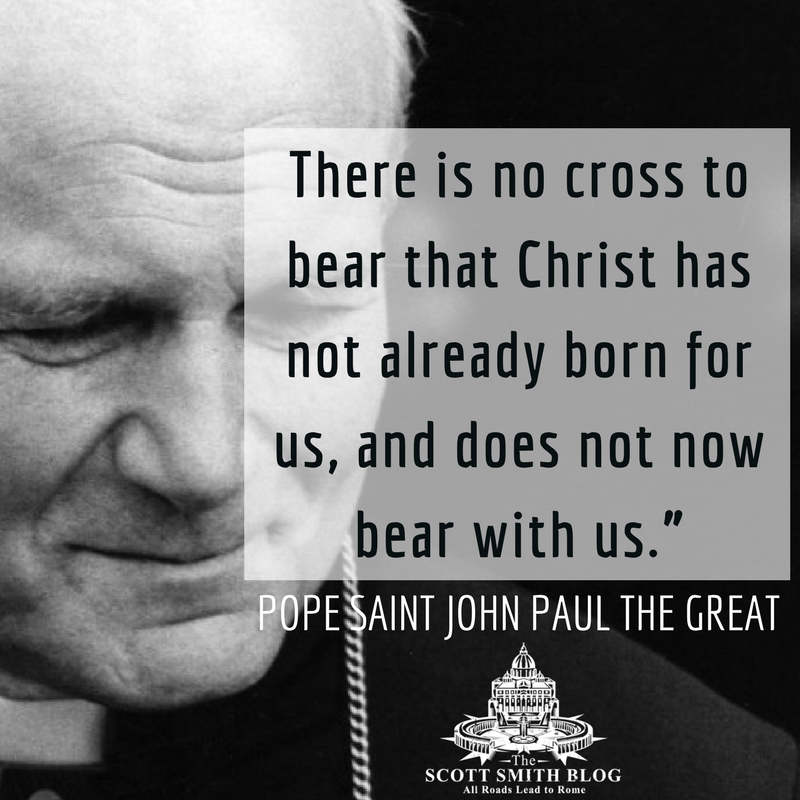 Saint Quote of the Day from Saint Pope John Paul All Roads Lead to Rome