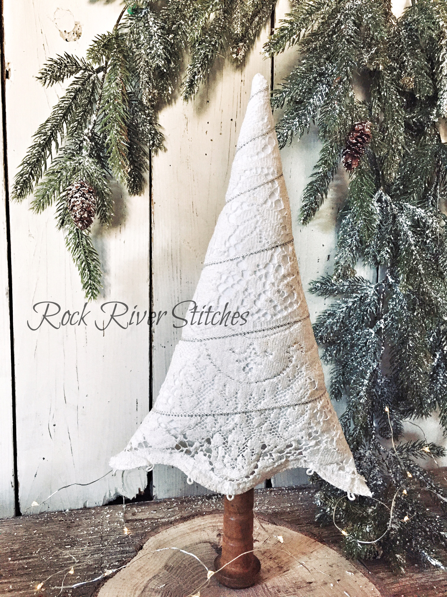 Rock River Stitches: Primitive Winter Snowmen and Trees