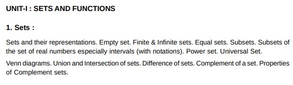 Unit : 1, wbbhse math syllabus