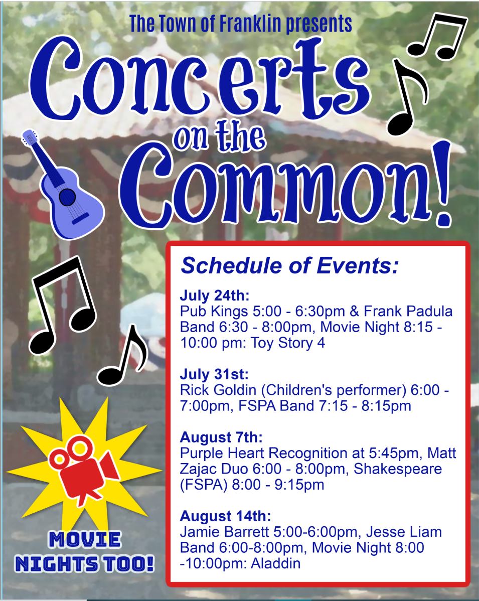 Franklin Matters Concerts on the Common Friday, July 24