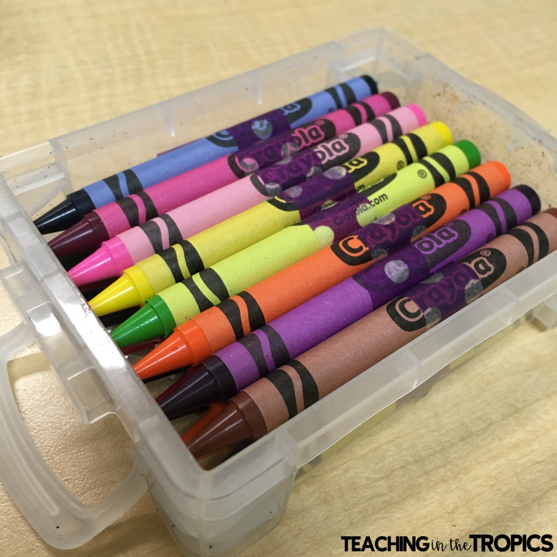 crayon box labels  Crayon box, Dollar tree classroom, Classroom planning