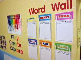 Princesses, Pies, & Preschool Pizzazz: Toddler Word Wall