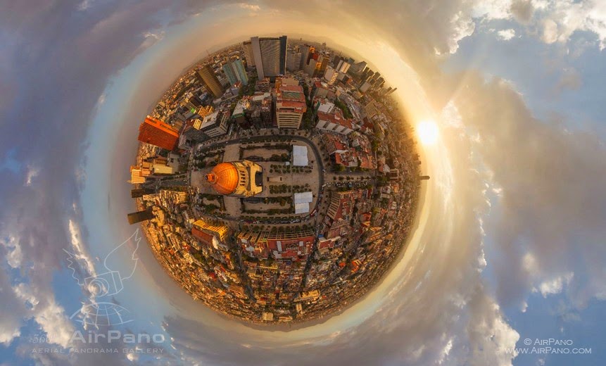 La Ciudad de México vista en 360° desde las alturas