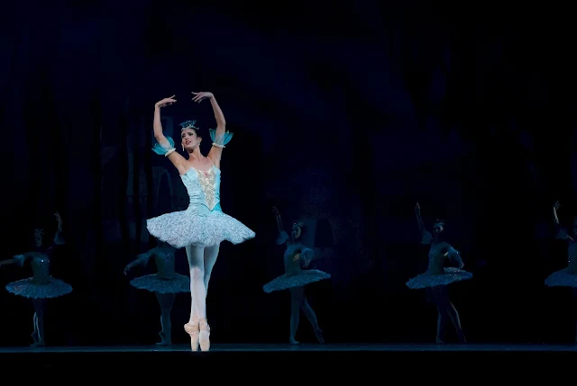 ballet dancer doing swan lake on cruise ship 