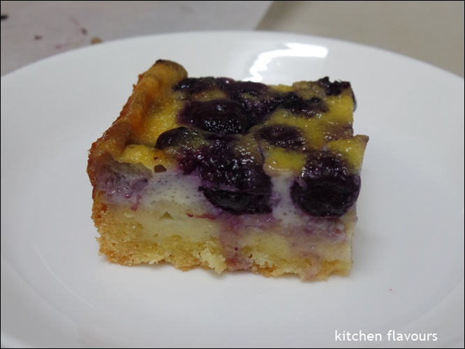 kitchen flavours BlueberryButtermilk Pie Bars