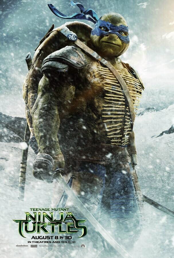 Poster Terbaru Watak Filem Teenage Mutant Ninja Turtles