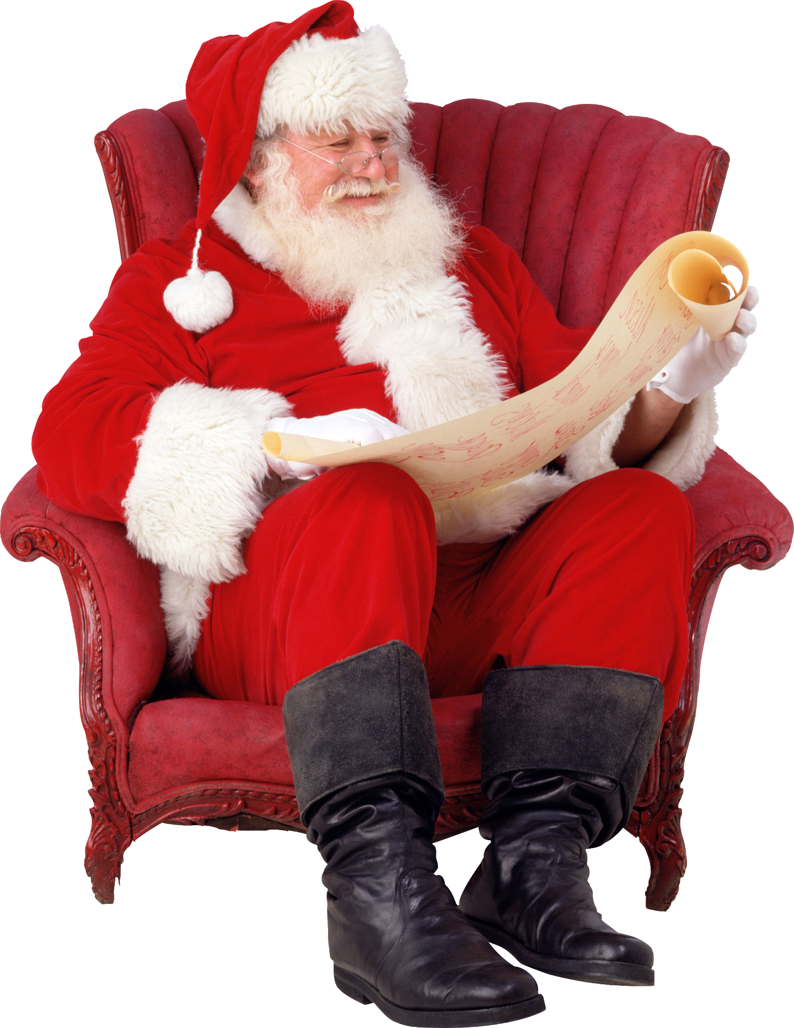 Дед мороз страница. Дед Мороз. Кресло Санты. Дед Мороз сидит.