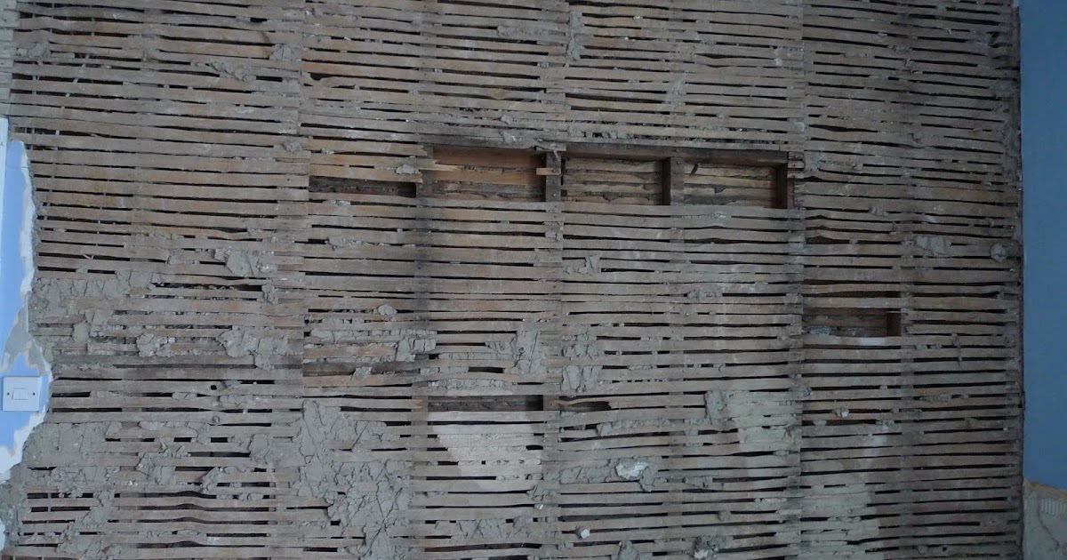 uncovering old lath and plaster
