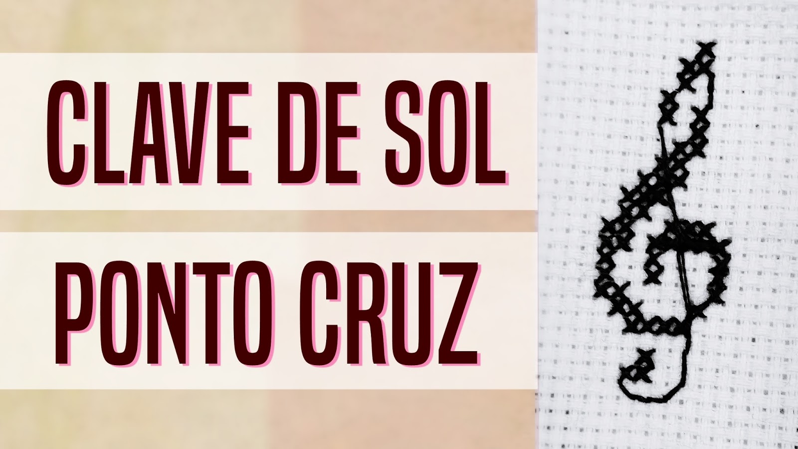 Gráfico Clave de Sol ponto cruz + vídeo | Blog do Wagner Reis