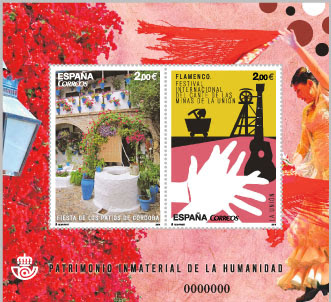 N° 4888 - 0,76 euro (multicolor). Patios de Córdoba y Festival del Cante de las Minas.