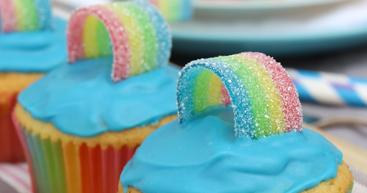 ullatrulla backt und bastelt: Regenbogen-Muffins: Wo steigt hier die ...