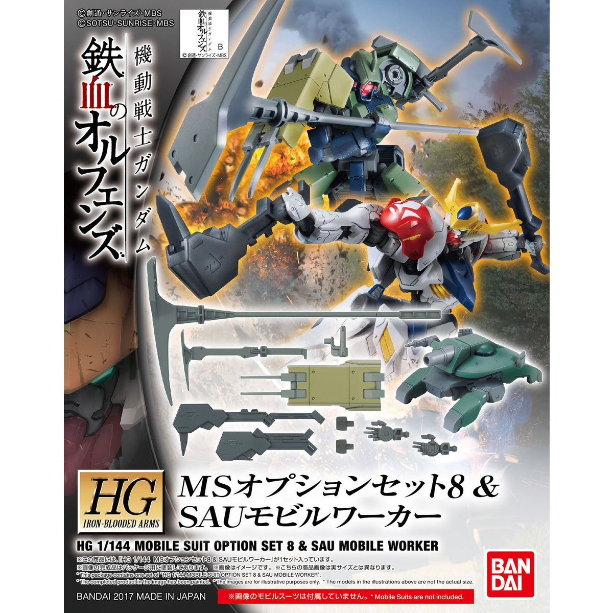 HG 1/144 MS OPTION SET 8 SAU MOBILE WORKER - Release Info, Box art and Official Images