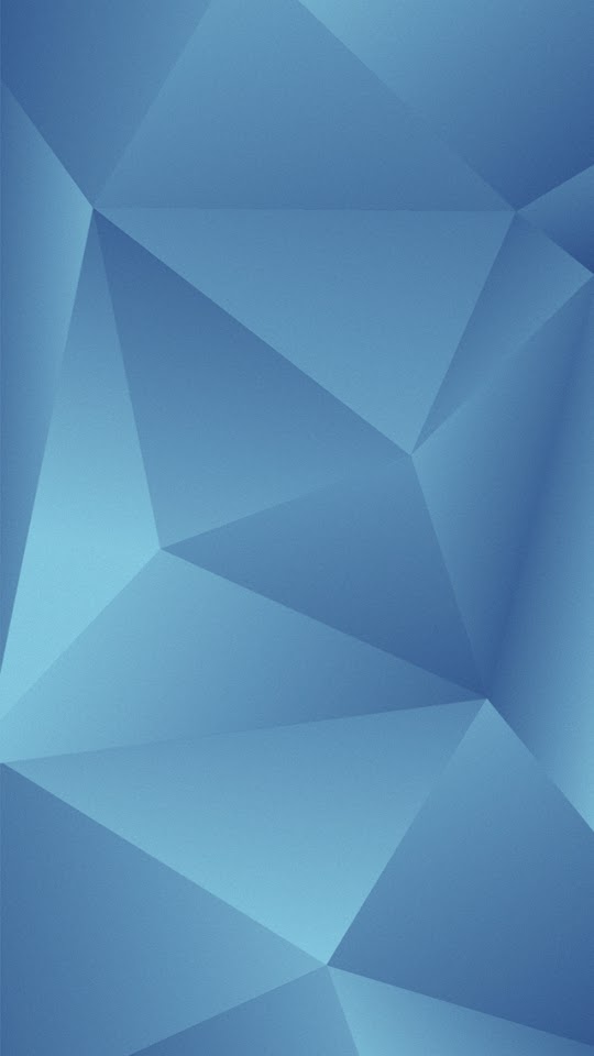 Blue Abstract Triangles iOS7  Galaxy Note HD Wallpaper