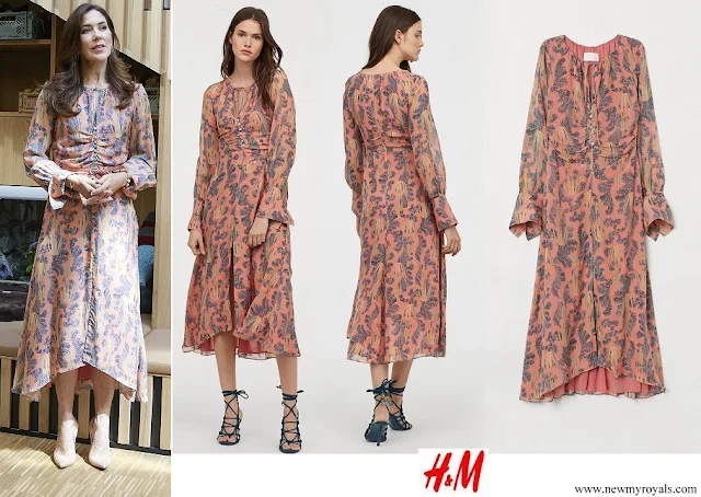 Crown Princess Mary wore H&M silk dress