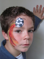 face boys painting football paint easy designs simple children kid boy facepainting faces paintings monster paints sun tulsa soccer cheek