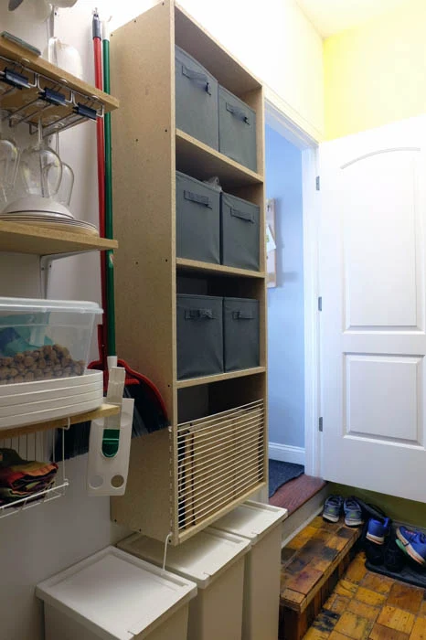 custom floating shelf unit pantry storage