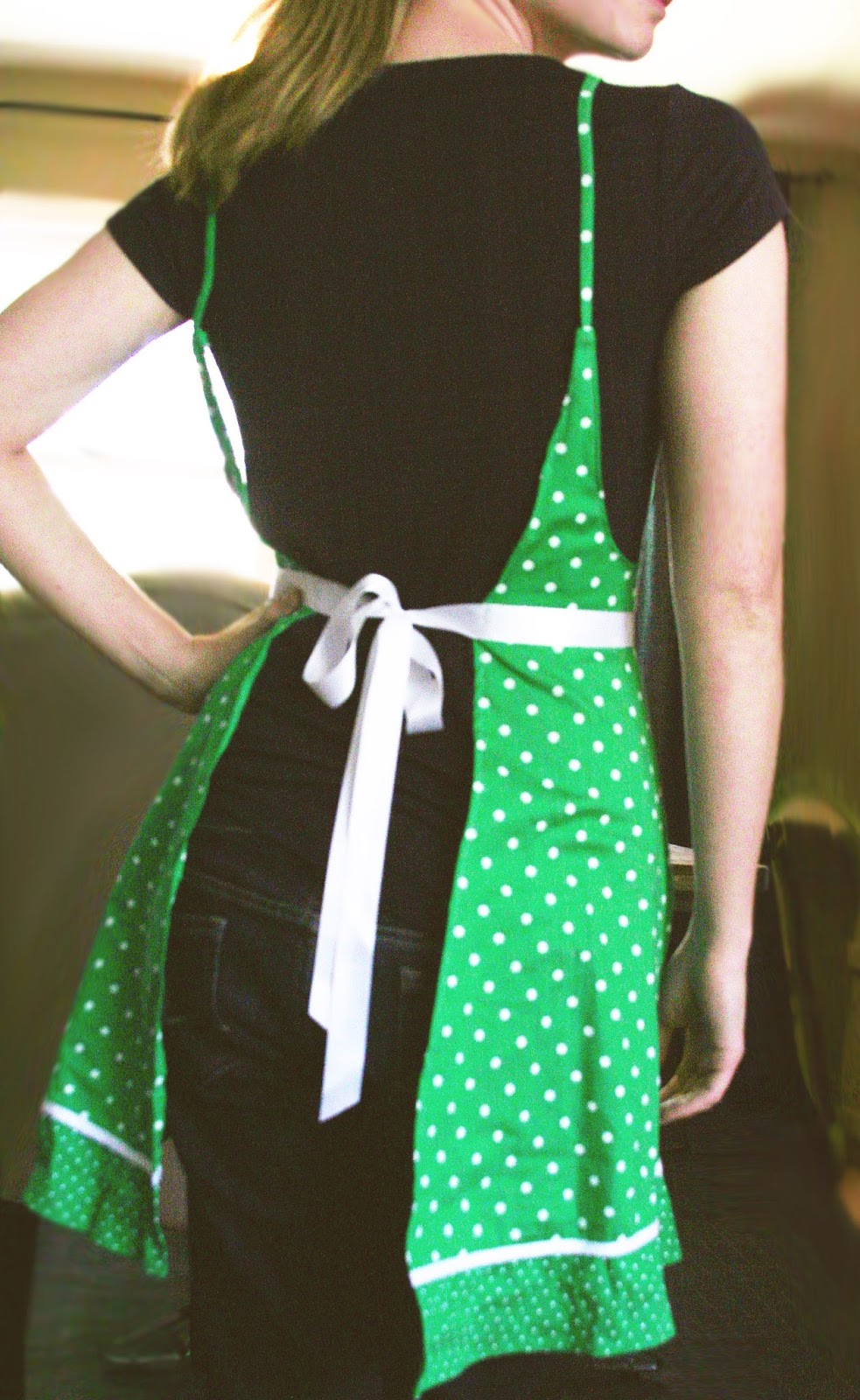 My Salvaged Home DIY Turn A Cotton Dress into an Apron