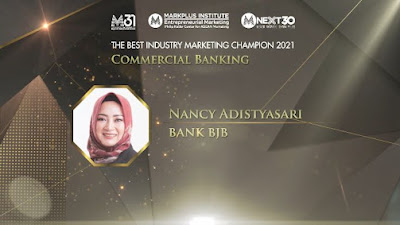  Direktur Komersial dan UMKM bank bjb Nancy Adistyasari  Raih Penghargaan MarkPlus, Inc