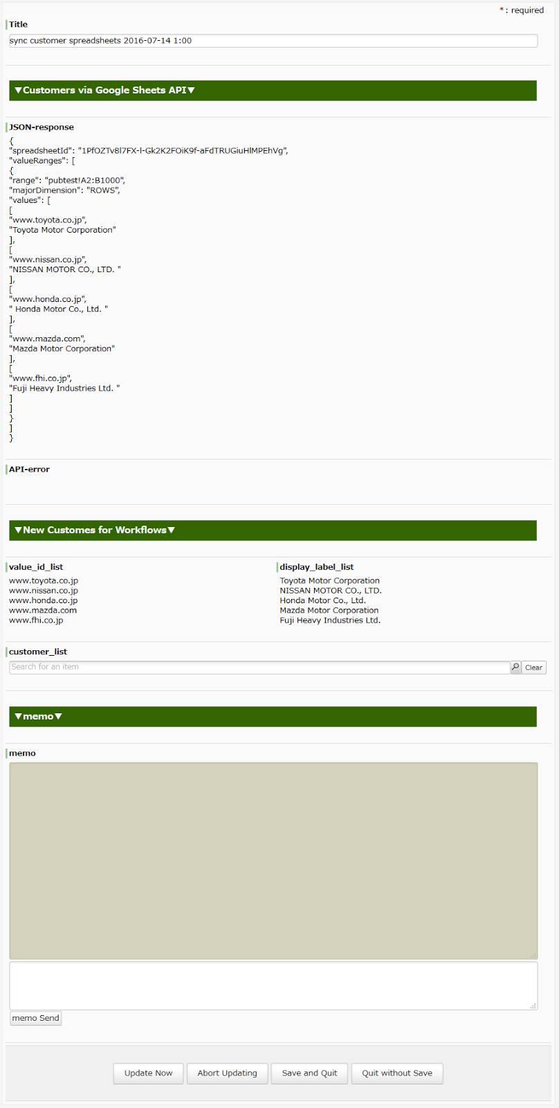 Workflow Sample Episode 492 Referring to Client Master SpreadSheet