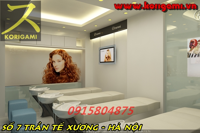 THAM KHẢO THIẾT KẾ PHÒNG GỘI ĐẦU MATXA THƯ GIÃN SPA SALON TÓC