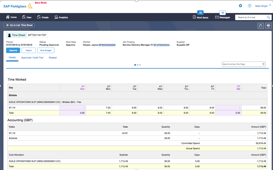 Fieldglass Medical Resume