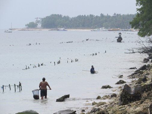 Near & Quiet Island Off Coast Of Bali 