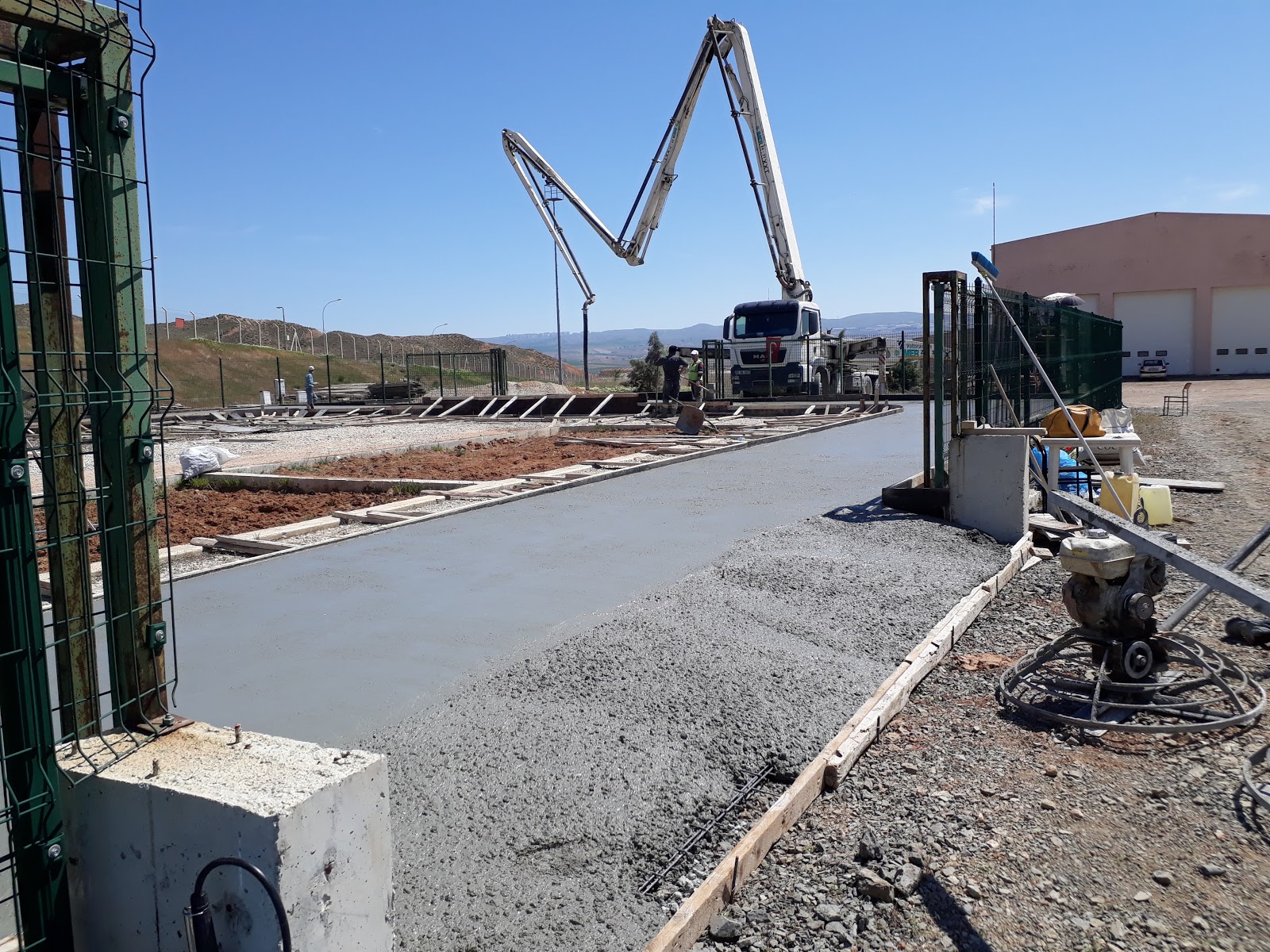 HAVELSAN TEMELLİ ŞANTİYESİ FRÇALI SAHA BETONU UYGULAMASI