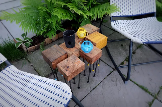 pallet wood coffee table after