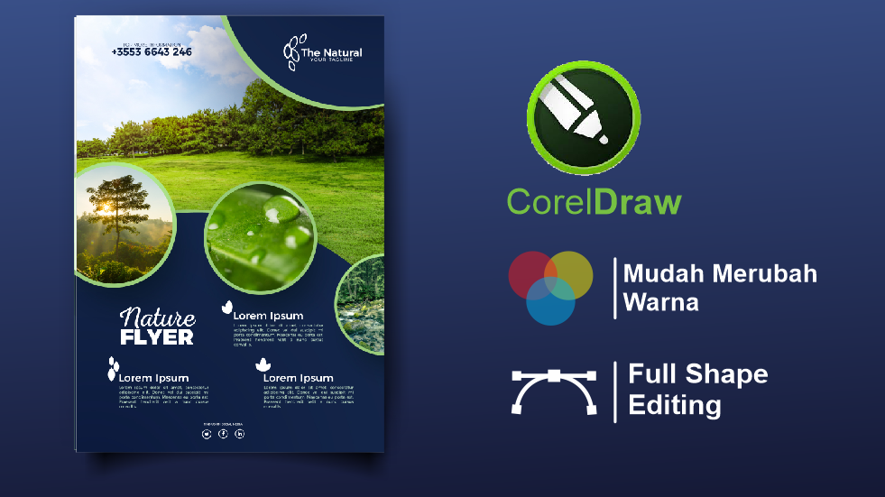 Template Corel Draw X7 Brosur Goresan