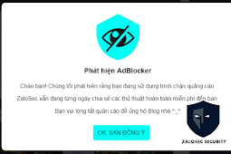 Code Chặn Adblock ( Anti Adblock Killer ) Cho Blogspot