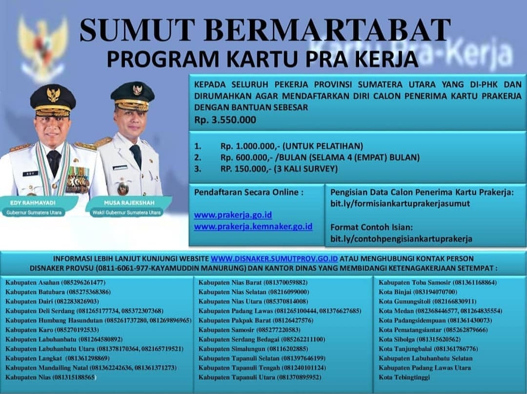 Disnaker Kota Padangsidimpuan Umumkan Pendaftaran Kartu Pra Kerja Sudah Mulai Dibuka Metro Online