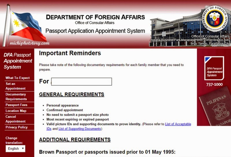 how to check confirmed appointment in dfa
