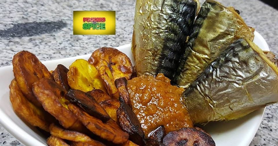 OVEN GRILLED TITUS FISH AND FRIED PLANTAINS