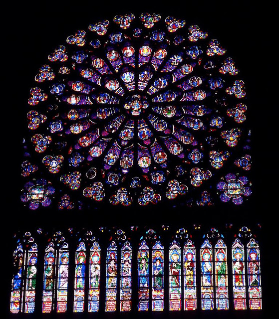 rosetón, incendio, Notre-Dame, catedral, París