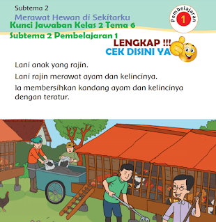 Kunci Jawaban Tematik Kelas 2 Tema 6 Subtema 2 Pembelajaran 1 www.simplenews.me