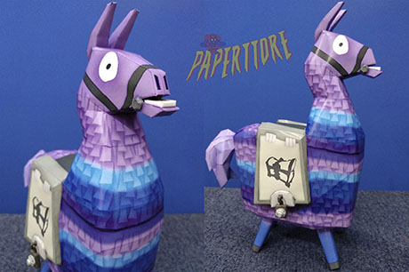 Fortnite: Supply Llama Papercraft | Paperized Crafts