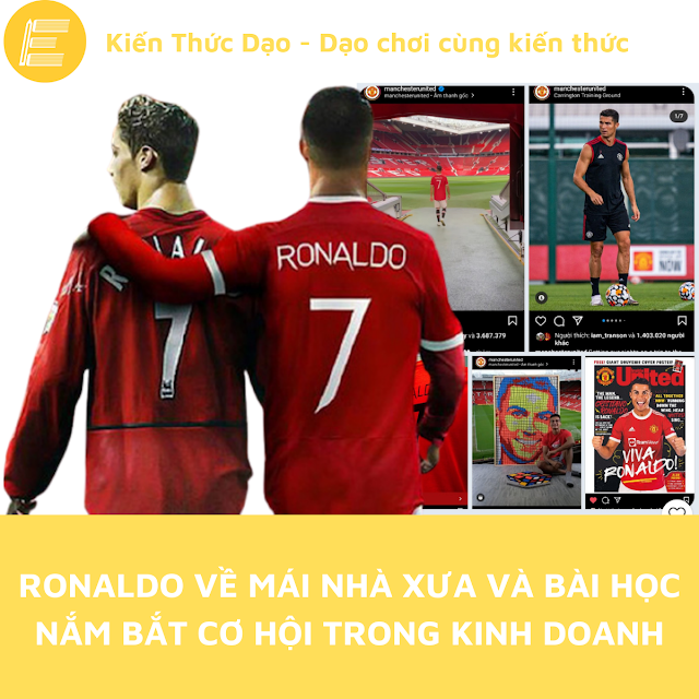 RONALDO VỀ MÁI NHÀ XƯA VÀ BÀI HỌC NẮM BẮT CƠ HỘI TRONG KINH DOANH