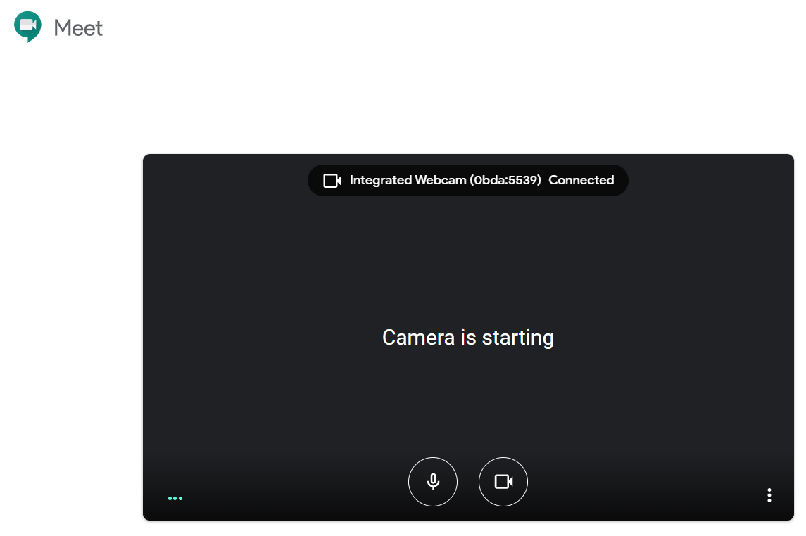 Google Meet Camera Not Working