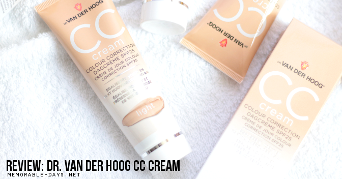 bed bladzijde Meter Review: Dr. van der Hoog CC Cream + Swatches | Memorable Days : Beauty Blog  - Korean Beauty, European, American Product Reviews.